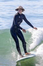 LEIGHTON MEESTER Out Surfing in Malibu 10/21/2021