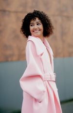 LENA MAHFOUF Arrives at Coperni Spring Summer 2022 Show in Paris 09/30/2021