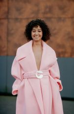 LENA MAHFOUF Arrives at Coperni Spring Summer 2022 Show in Paris 09/30/2021