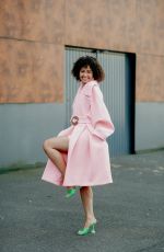 LENA MAHFOUF Arrives at Coperni Spring Summer 2022 Show in Paris 09/30/2021