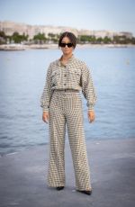 LENA MAHFOUF at a Photocall at 4th Cannes International Series Festival 10/08/2021