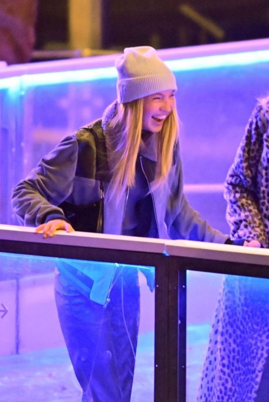 LILA GRACE MOSS and OLIVIA BENTLEY at Natural History Museum Skate Launch in London 10/21/2021