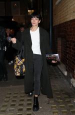 LILY ALLEN Leaves Noel Coward Theatre in London 10/15/2021