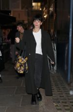 LILY ALLEN Leaves Noel Coward Theatre in London 10/15/2021