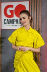 LILY COLLINS at 15th Annual Go Gala in Los Angeles 10/23/2021