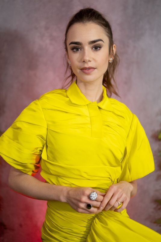 LILY COLLINS at 15th Annual Go Gala in Los Angeles 10/23/2021