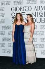 LILY JAMES at Giorgio Armani One Night Only Dubai Fashion Show Photocall at Armani Hotel Dubai 10/26/2021