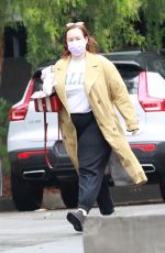 LILY KERSHAW Out for Coffee and Breakfast in Los Feliz 10/25/2021