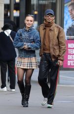 LILY-ROSE DEPP and Yassine Stein Out in Paris 10/11/2021