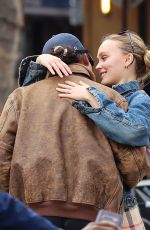 LILY-ROSE DEPP and Yassine Stein Out in Paris 10/11/2021