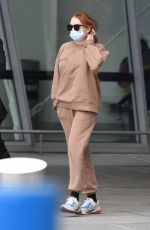 LINDSAY LOHAN and Bader Shammas at JFK Airport in New York 10/29/2021