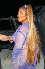 LIZZO Arrives at Cardi B’s 29th Birthday Party in Los Angeles 10/11/2021