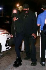 LORI HARVEY Out for Dinner at Craig