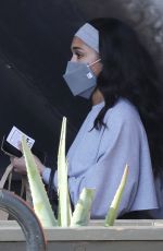 LORI HARVEY Shopping at Erewhon Market in West Hollywood 10/21/2021