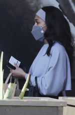 LORI HARVEY Shopping at Erewhon Market in West Hollywood 10/21/2021
