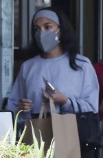 LORI HARVEY Shopping at Erewhon Market in West Hollywood 10/21/2021