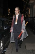 LOTTIE MOSS Arrives at Halloween Party at Isabel in London 10/29/2021
