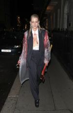 LOTTIE MOSS Arrives at Halloween Party at Isabel in London 10/29/2021
