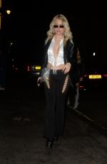 LOTTIE MOSS Leaves Isabel Restaurant in London 10/12/2021