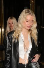 LOTTIE MOSS Leaves Isabel Restaurant in London 10/12/2021