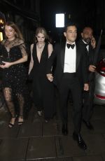 LUCY BOYNTON and Rami Malek Leaves No Time to Die Premiere Afterparty in London 09/28/2021
