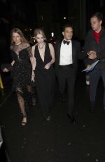 LUCY BOYNTON and Rami Malek Leaves No Time to Die Premiere Afterparty in London 09/28/2021