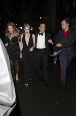LUCY BOYNTON and Rami Malek Leaves No Time to Die Premiere Afterparty in London 09/28/2021