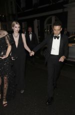 LUCY BOYNTON and Rami Malek Leaves No Time to Die Premiere Afterparty in London 09/28/2021
