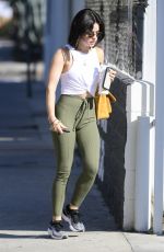 LUCY HALE Heading to a Gym in Los Angeles 10/14/2021