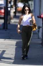 LUCY HALE Heading to a Gym in Los Angeles 10/14/2021