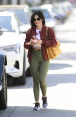 LUCY HALE Heading to a Gym in Los Angeles 10/14/2021