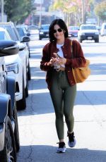 LUCY HALE Heading to a Gym in Los Angeles 10/14/2021