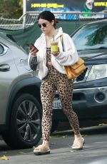 LUCY HALE Out for Coffee in Studio City 10/24/2021