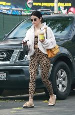 LUCY HALE Out for Coffee in Studio City 10/24/2021