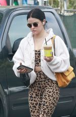 LUCY HALE Out for Coffee in Studio City 10/24/2021