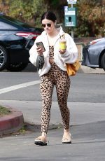 LUCY HALE Out for Coffee in Studio City 10/24/2021