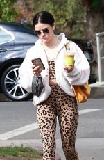 LUCY HALE Out for Coffee in Studio City 10/24/2021