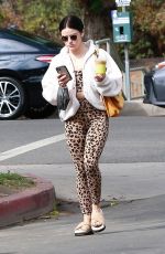 LUCY HALE Out for Coffee in Studio City 10/24/2021