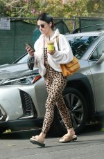 LUCY HALE Out for Coffee in Studio City 10/24/2021