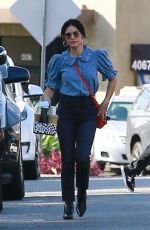 LUCY HALE Out in Los Angeles 10/24/2021