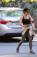 LUCY HALE Out with Her Dog in Los Angeles 10/19/2021
