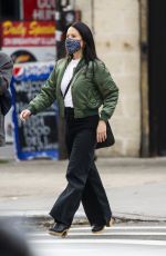 LUCY LIU Out with a Friend in New York 10/23/2021