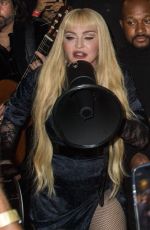 MADONNA Performs at Midnight Show at Red Rooster in New York 10/09/2021