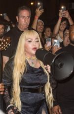MADONNA Performs at Midnight Show at Red Rooster in New York 10/09/2021