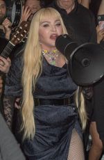 MADONNA Performs at Midnight Show at Red Rooster in New York 10/09/2021