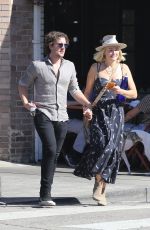 MALIN AKERMAN and Jack Donnelly Out for Lunch at Lil Dom