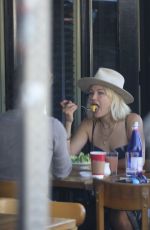 MALIN AKERMAN and Jack Donnelly Out for Lunch at Lil Dom