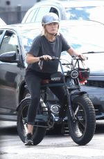 MALIN AKERMAN Out Riding Her Super 73 Electric Bike in Los Feliz 10/05/2021