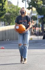 MALIN AKERMAN Out to Buy a Pumpkin in Los Feliz 10/24/2021