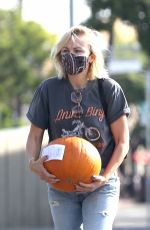 MALIN AKERMAN Out to Buy a Pumpkin in Los Feliz 10/24/2021